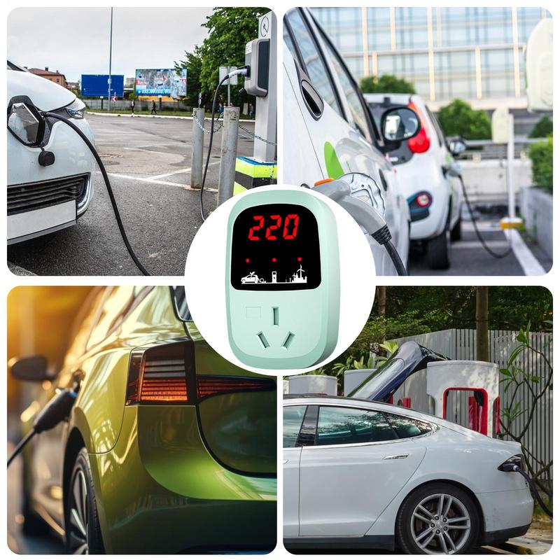 EV Charging Socket Fast Charging EV Adapter With Lcd Display Screen Electric Car Charger Adapter Fast Charging Electric Charging