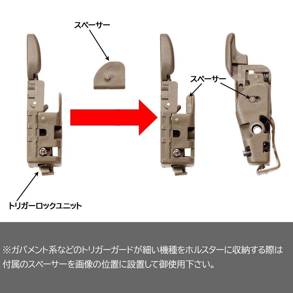 LayLax GARUDA Compact Airsoft Supplies Multi-Fit Holster, Black, Medium,