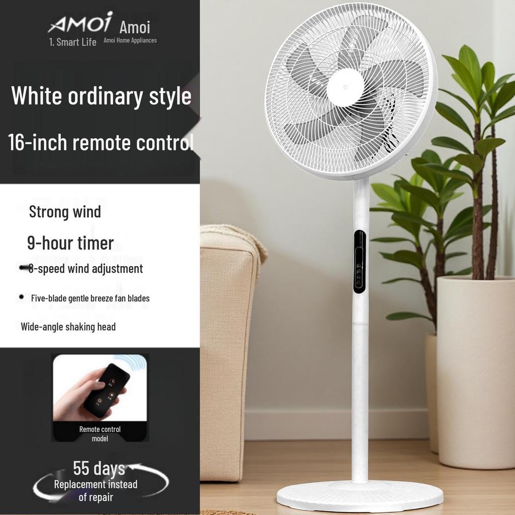 Ventilatore a Pavimento Xiaxin da 16 pollici - 8 Velocità, Telecomando Smart, Flusso d'Aria Ampio e Silenzioso