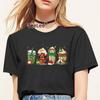 Cute Pigs Tshirt Unisex Clothing Printed New Merry Christmas Tshirt Funny Santa Casual Tops Fashion Graphic Tshirt Clothes