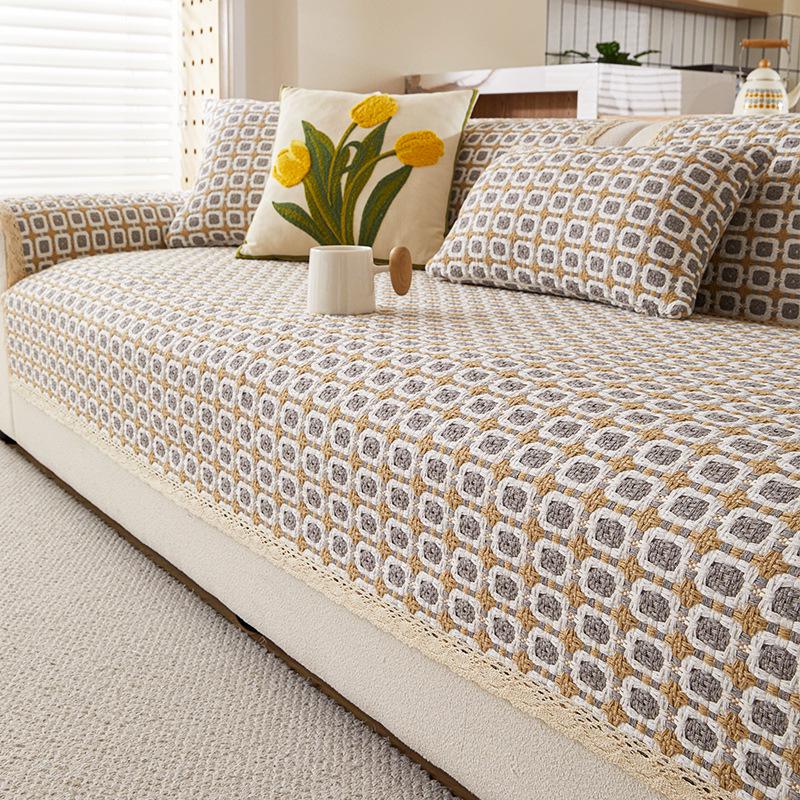 Atmosphere 2025 All-Season Universal Sofa Cover: Skin-Friendly, Breathable, Armrest & Backrest Towel.