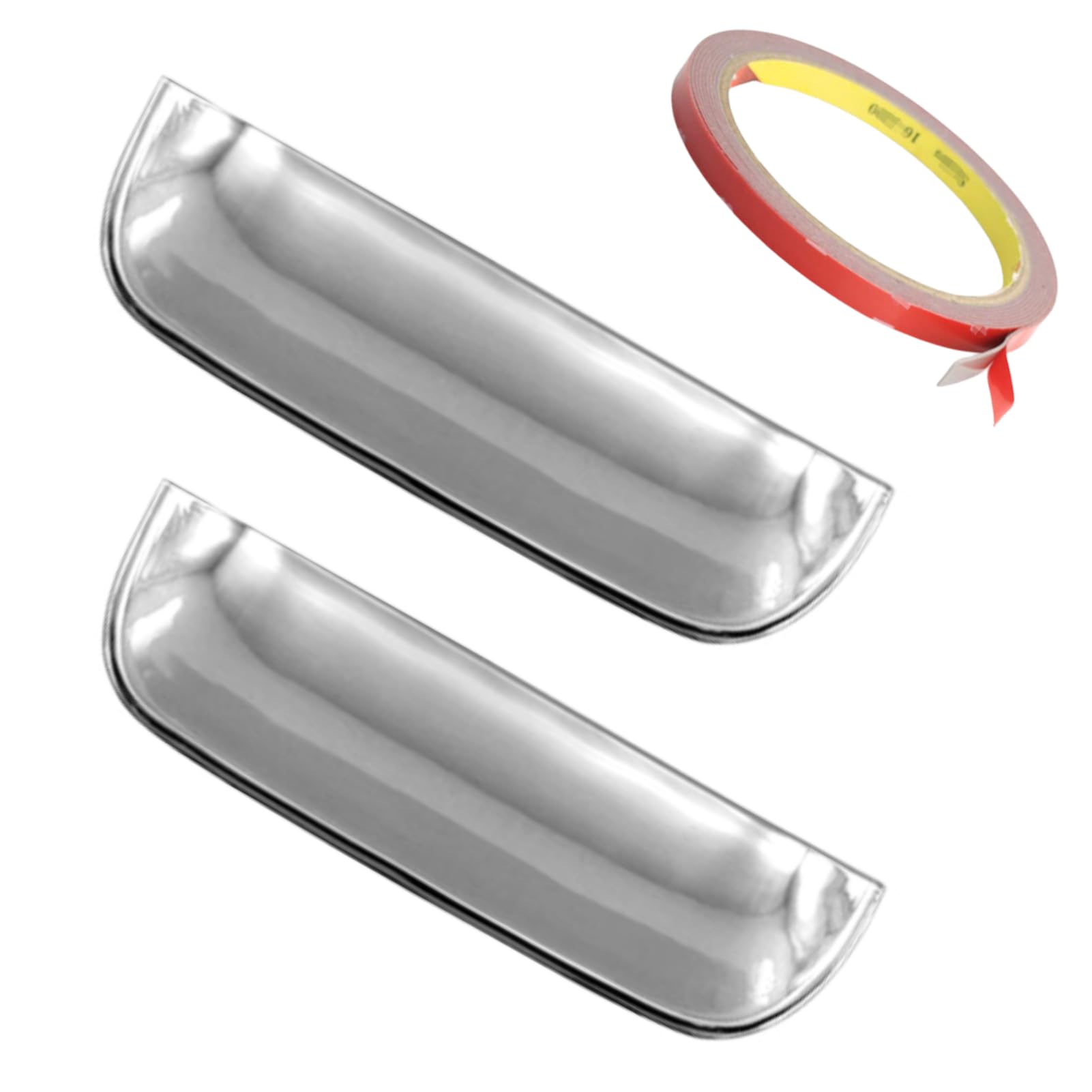 

Uccellino Silver Door Knob Undercovers for Toyota Hijet Truck, Door Knob Protectors, Scratch Prevention