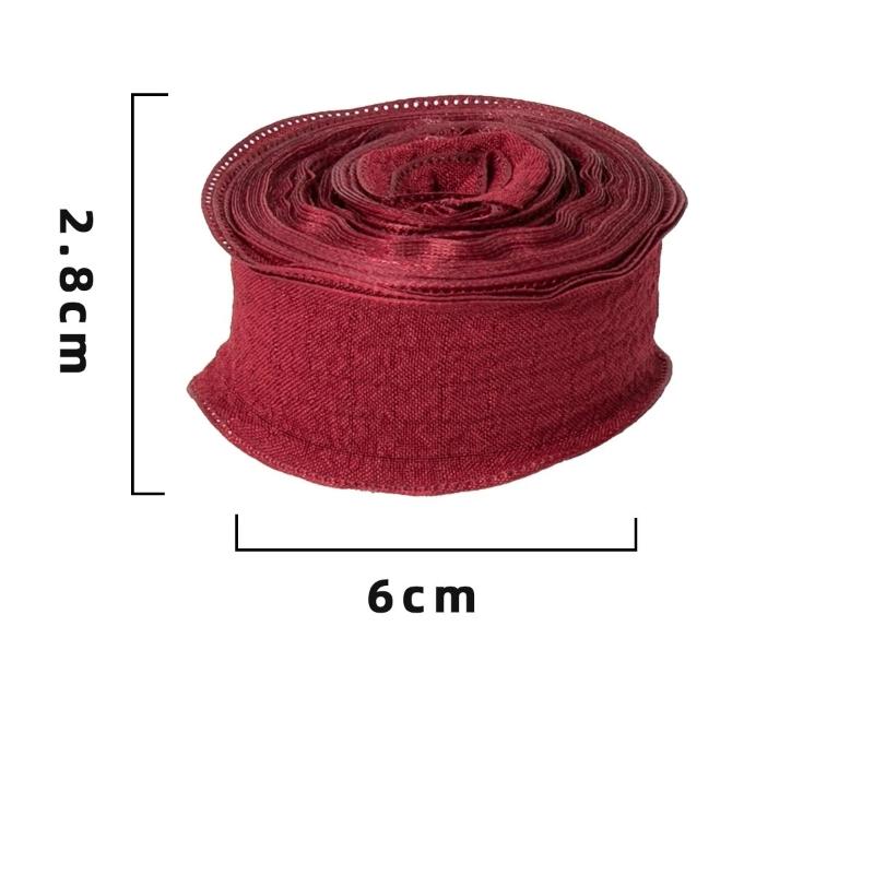New 10 Yards Fishtail Yarn Ribbons 2.5cm Wave Edge Pleated Chiffon Ribbon Gift Wrapping Bouquets Gifts Packaging Material