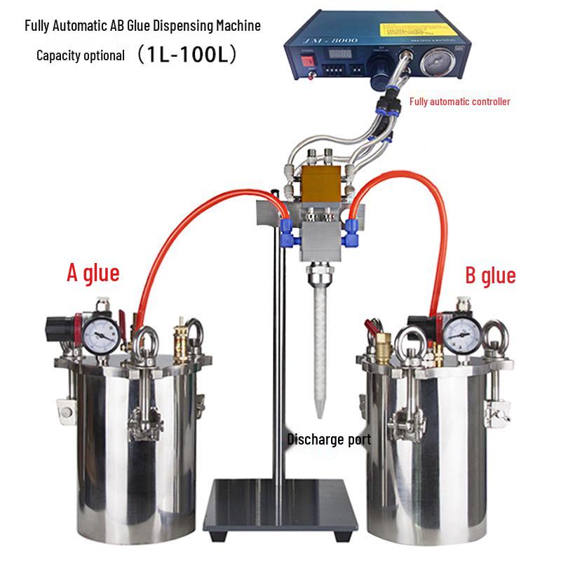 Fully Automatic Pneumatic Epoxy Resin Dispenser with Double-Component Glue Gun