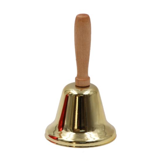 Hand Bell Iron Art Wooden Handle Bell Festival Decoration Hand Held Ringing Bell Christmas Party Service Bell Party Supplies