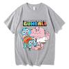 Die wunderbar verrückte Welt von Gumball T-Shirts Unisex Unisex Harajuku Mode Hip Hop T-Shirt Lässiges T-Shirt Sommer Neue Streetwear