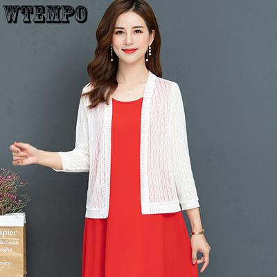 Korte kanten cardigan zomer dun jasje zonbescherming shirt air-conditioning shirt sjaal