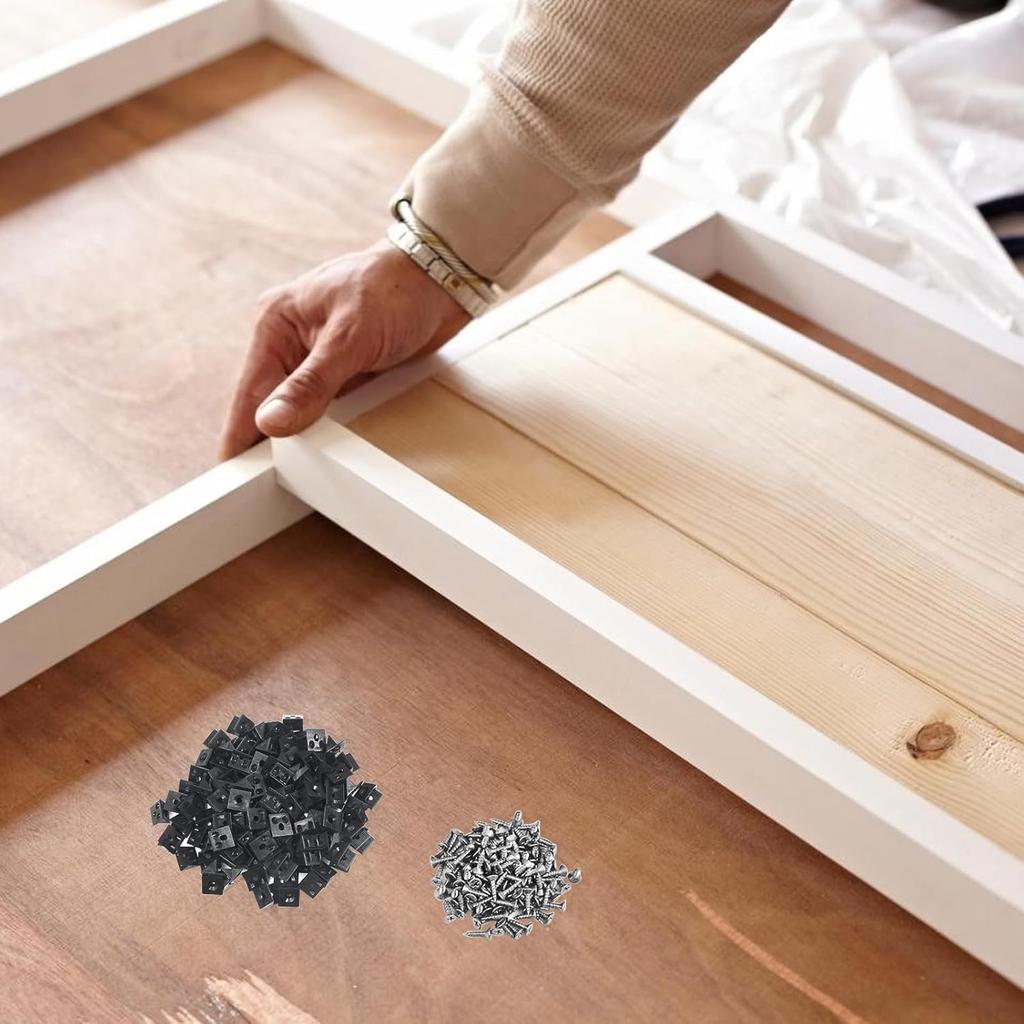 120Pcs Drawer Bottom Support Brackets,Fixing Mending Wedges,Drawer Reinforcement Repair Kit for Furniture Sagging Drawer
