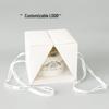 Premium Foldable Cake Box for 4/6/8 Inch Chiffon or Mousse Birthday Cakes, Gift and Transparent Packaging