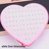 Women's Heart Stud Earrings Set in Acrylic Resin - Boxed Jewelry Accessory