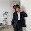 Summer New Product Thin Drape Loose Suit Jacket Women, Lapel Commuter Small Suit Mid-length Khaki
