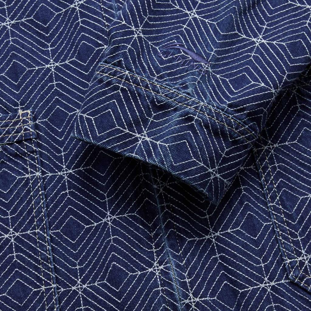 Li Ning Daily Prosperity Series CNY Zodiac Year American Vintage Loose Versatile Comfortable Casual Simple All-Over Print Denim Jacket AJDV023-1