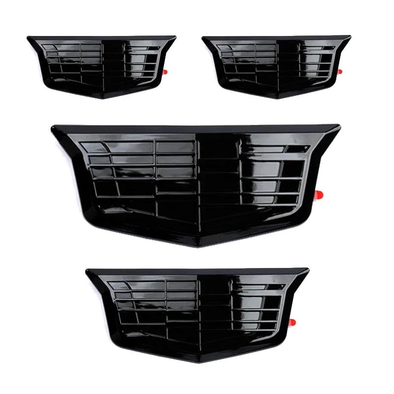 ABS Auto Frontgrill Heckklappen Logo Emblem Seitenkotflügel Abzeichen Abdeckung Aufkleber für Cadillac CT4 CT5 CT6 XT4 XT5 XT6 Zubehör