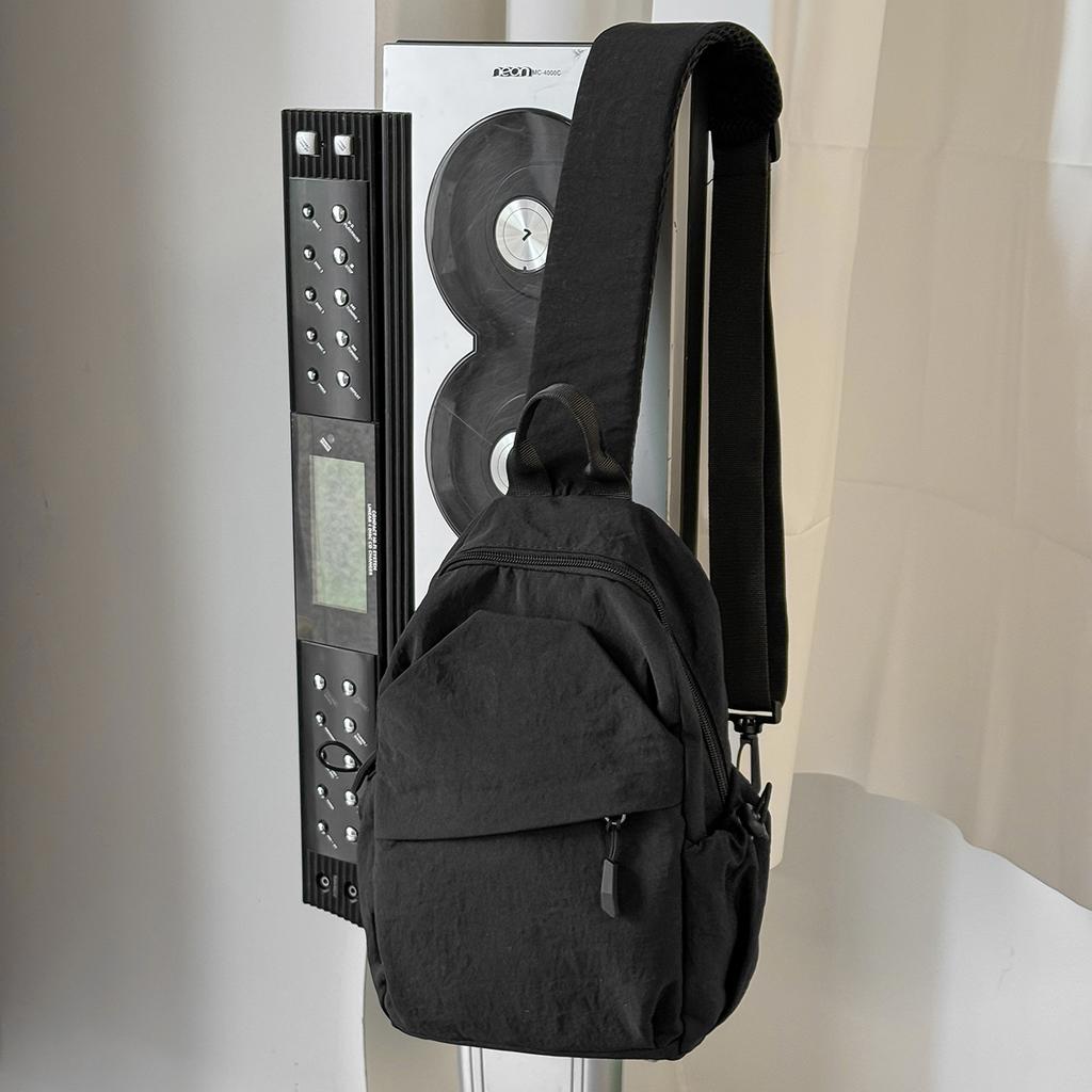 Men's Chest Bag, Able Chest Messenger Bag, Niche Waist Bag, Large-Capacity Casual Commuter Shoulder Bag, Mountain Climbing