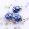 10Pcs Charms Star Sequins Transparent Glass Ball 16mm Pendants Crafts Making Findings Handmade Jewelry DIY for Earrings Necklace