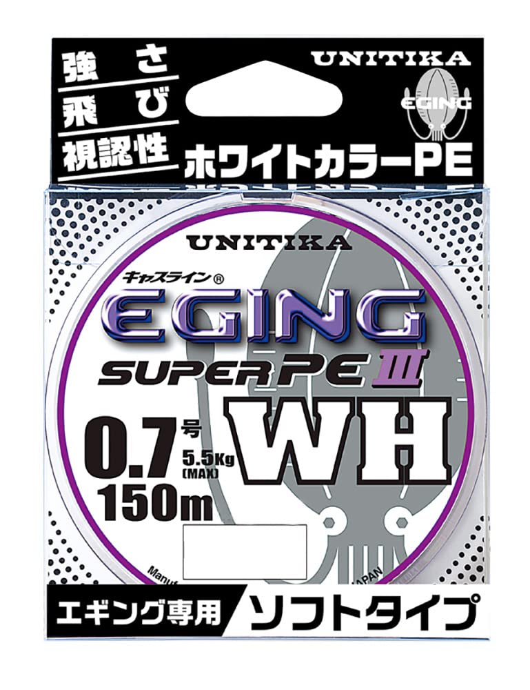 UNITIKA Castline Eging Super PEIII WH Fishing Line, 150m, 0.5, 4961704812398