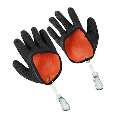 Professional Fishing Gloves Puncture Resistant Catches Fish Gloves with Magnetic Closure Fish Handling Gloves Enduring