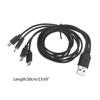 USB to MicroUSB Adapter Charging Cable with 4 Micro USB Splitter Charging Cord