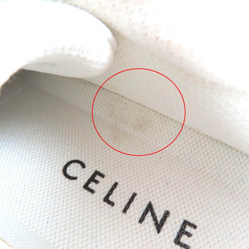 Tolle CELINE Sneaker Runner CR-02 Triomphe Logo-Aufnäher Leder 36 359483338C Gebraucht