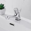 Brass Chrome Finish Delayed Basin Faucet Hotel Public Toilet Bathroom Basin Cold Faucet Delay Push Button Basin Sink Tap