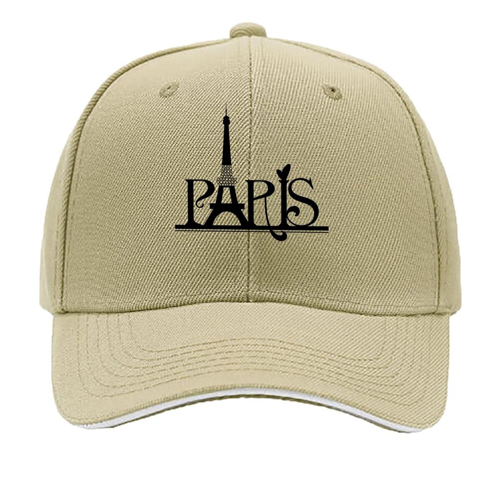 Paris Eiffel Tower Print Adjustable Snapback Hat Casual Outdoor Cap Sandwich Baseball Cap