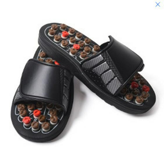 Acupressure Pebble Foot Massage Slippers for Men & Women, Non-Slip Indoor Shoes, Summer Use
