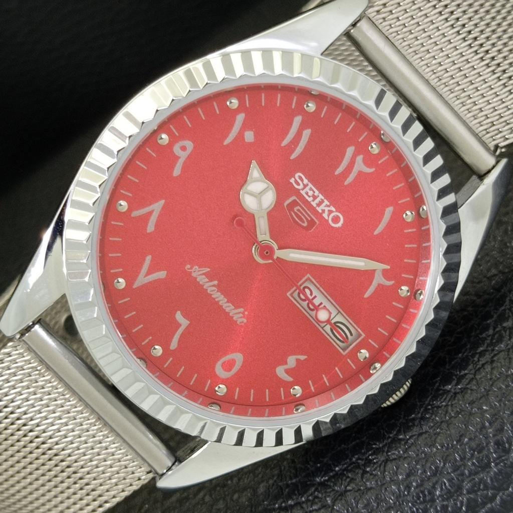 

JAPAN VINTAGE REFURBISHED SEIKO 5 AUTOMATIC 6309A MENS ARABIC WATCH a441505-5 Sk-a441505