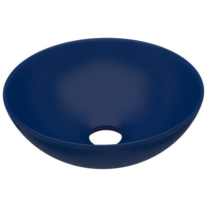 VidaXL Lavabo de Salle de Bain Rond Vasque à Poser de Toilette Lave-mains de Cuisine Salle Cosmétique Maison Intérieur 146979