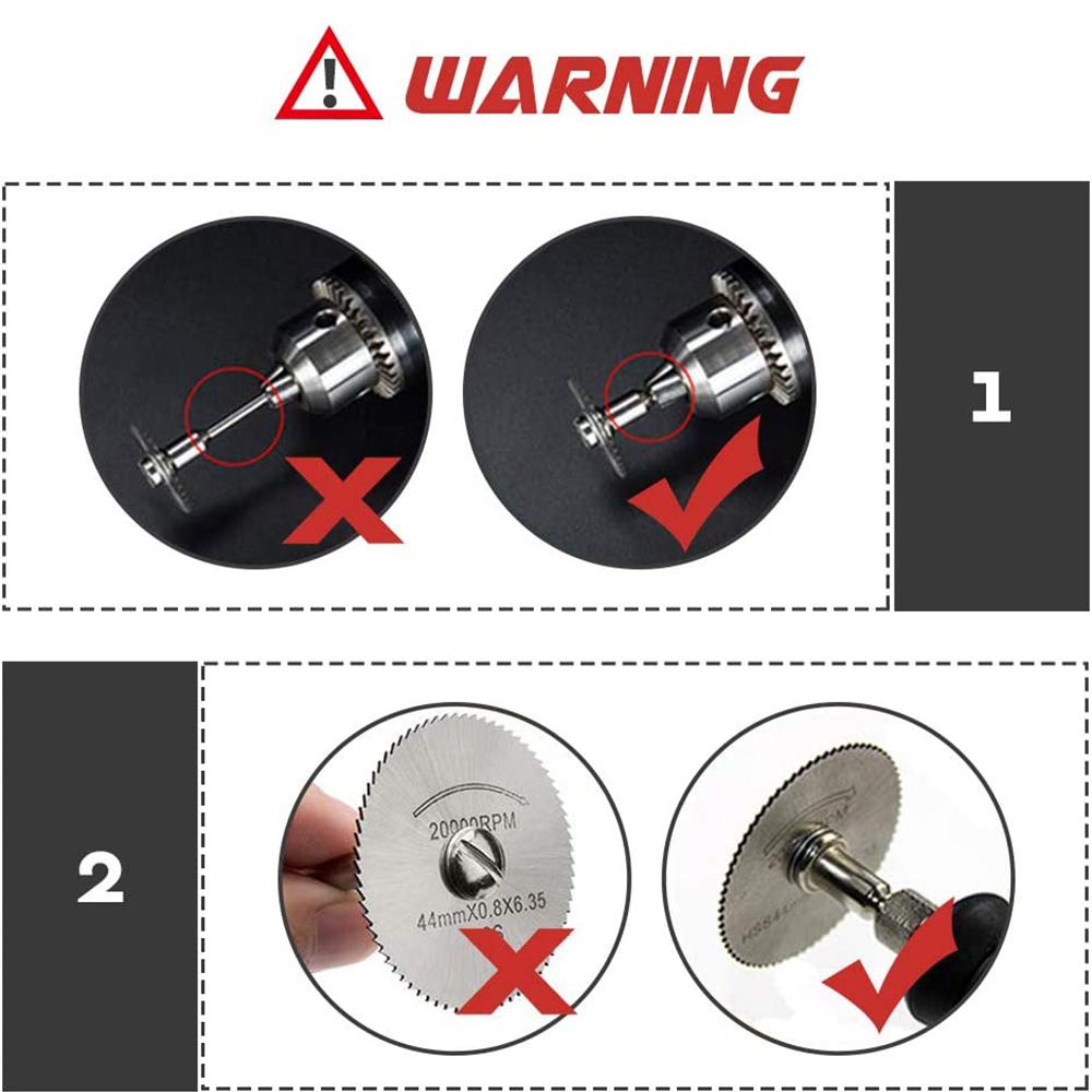 6pcs Circular Saw Blades with Extension Rod Cutting Discs for Wood Plastic Metal