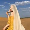 Bohemian Mesh Neck Scarves Korean Style Sunscreen Hijab Wraps Fashion Silk Scarf Shawls  Head Scarf