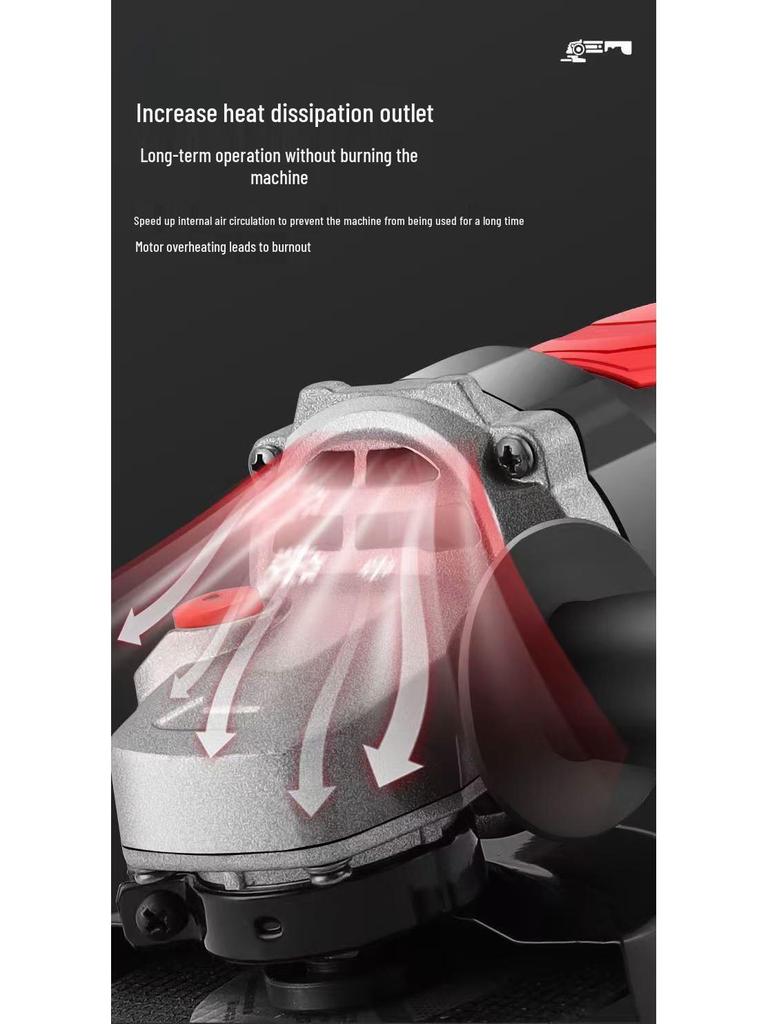 High-Power Brushless Rechargeable Lithium Angle Grinder & Multi-Functional Tool