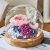 Eternal Flower Rose Glass Cover Finished Gift Box Valentine's Day Wedding Creative Gift for Girlfriend Eternal Flower Ornament