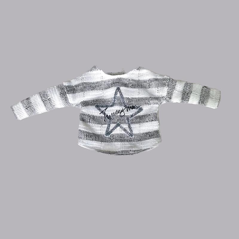 

DLBell Blythe Doll Clothes Striped Knitted Star Sweater Tops Mini Skirt for Blyth OB24 Licca 1/6 Dolls Clothing only 1Pcs Clothes