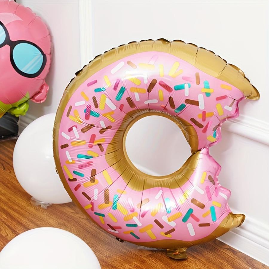 

Розовый пончик из алюминиевого воздушного шара, украшение для вечеринки, подходит для детей и девочек, вечеринка по случаю дня рождения. Добро пожаловать, детская вечеринка. 1pc