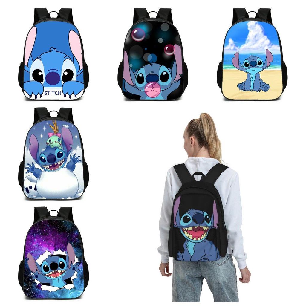 Disney Lilo Stitch Backpack High-capacity Travel Bag For Kids Boys Girls Daily Use