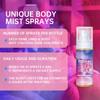 Tělový sprej, rozjasňující, hydratační, toaletní voda ve spreji dodává přitažlivost, 100 ml