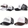 Classic American Vintage Embroidered Mesh Hat With Sun Protection For Men Women