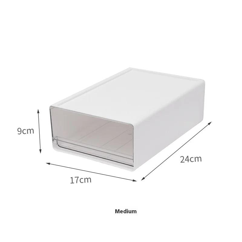 Desktop Transparent Storage Box Drawer-type Office File Storage Box Bedroom Study Superimposed Combination Storage Cabinet