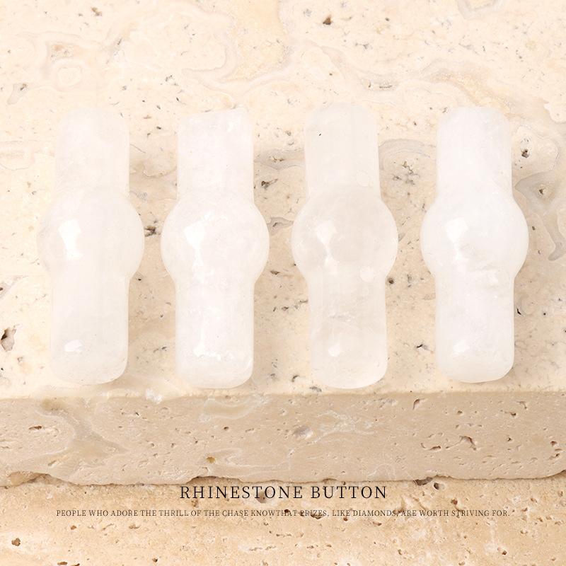 

2pcs Natural Green Dongling Jade Bamboo Buttons, National Style Cheongsam Hanfu Vest Buttons, Chinese Jacket Cardigan Buttons 25Mm * 9mm white jade