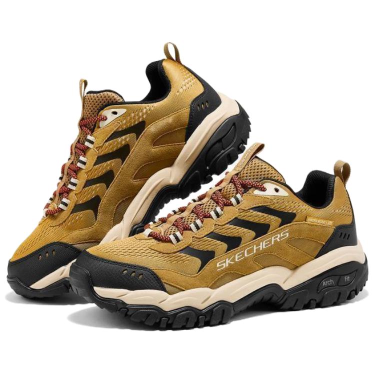 Skechers Archfit Scarpe Funzionali da Esterno Basse Comode Versatili Uomo sneaker Giallo Marrone 237777C-WTBK