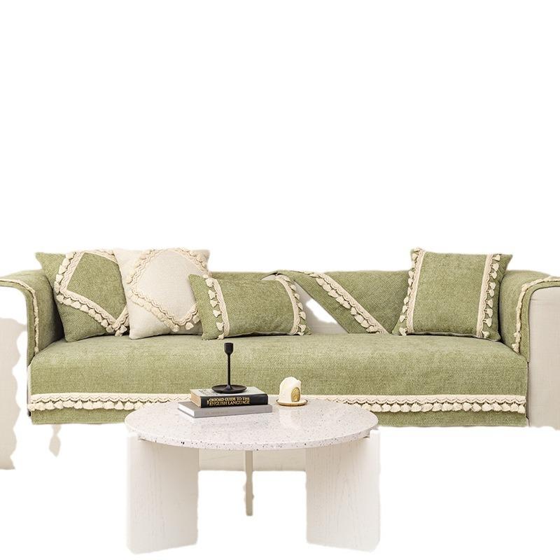 Neues Sofakissen Universal Rutschfest Zu Allen Jahreszeiten, Modern Schlicht High-End Leichter Luxus Chenille Stoffbezug Kissen