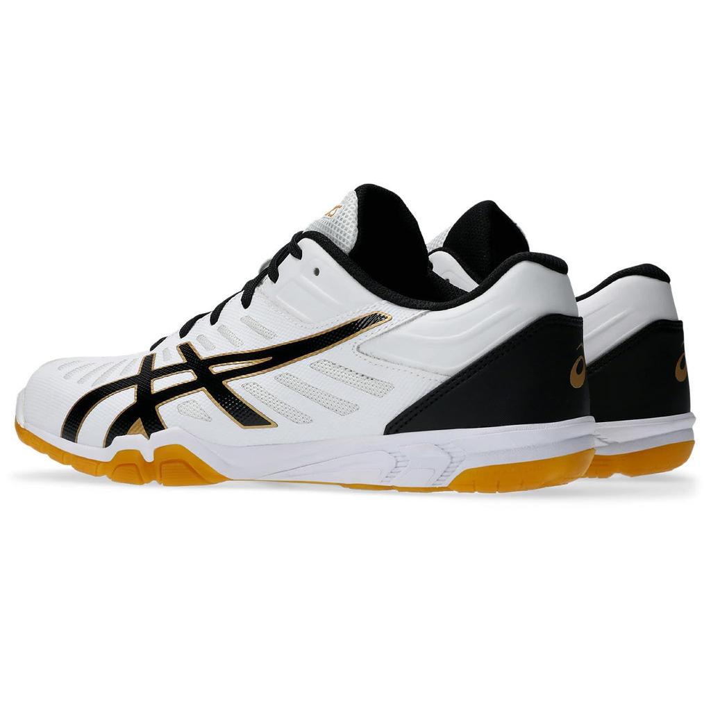 Asics ATTACK EXCOUNTER 2 Tischtennis-Schuhe 1073A002 Unisex Größe 104 cm 2E (Weiß schwarz) 23.5