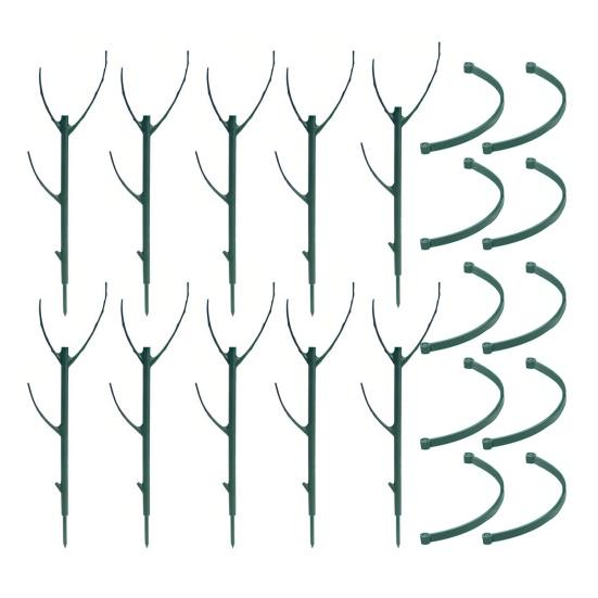 

3/5/10 шт./набор Подставка для растений Монстера, Штабелируемая садовая опора для растений, Шест для поддержки комнатных и уличных высоких горшечных вьющихся растений, Палка, Моховой столб H