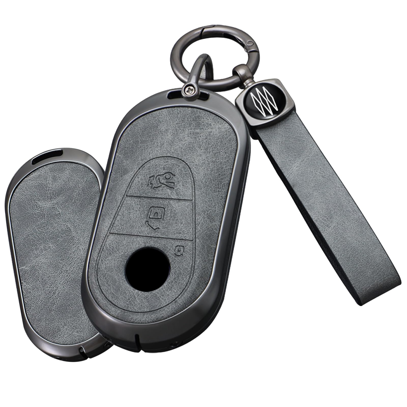 

[TECART] Mercedes Key Case, Key Cover, Key Holder, Smart Key Case, Mercedes-Benz Mercedes-Benz New серый