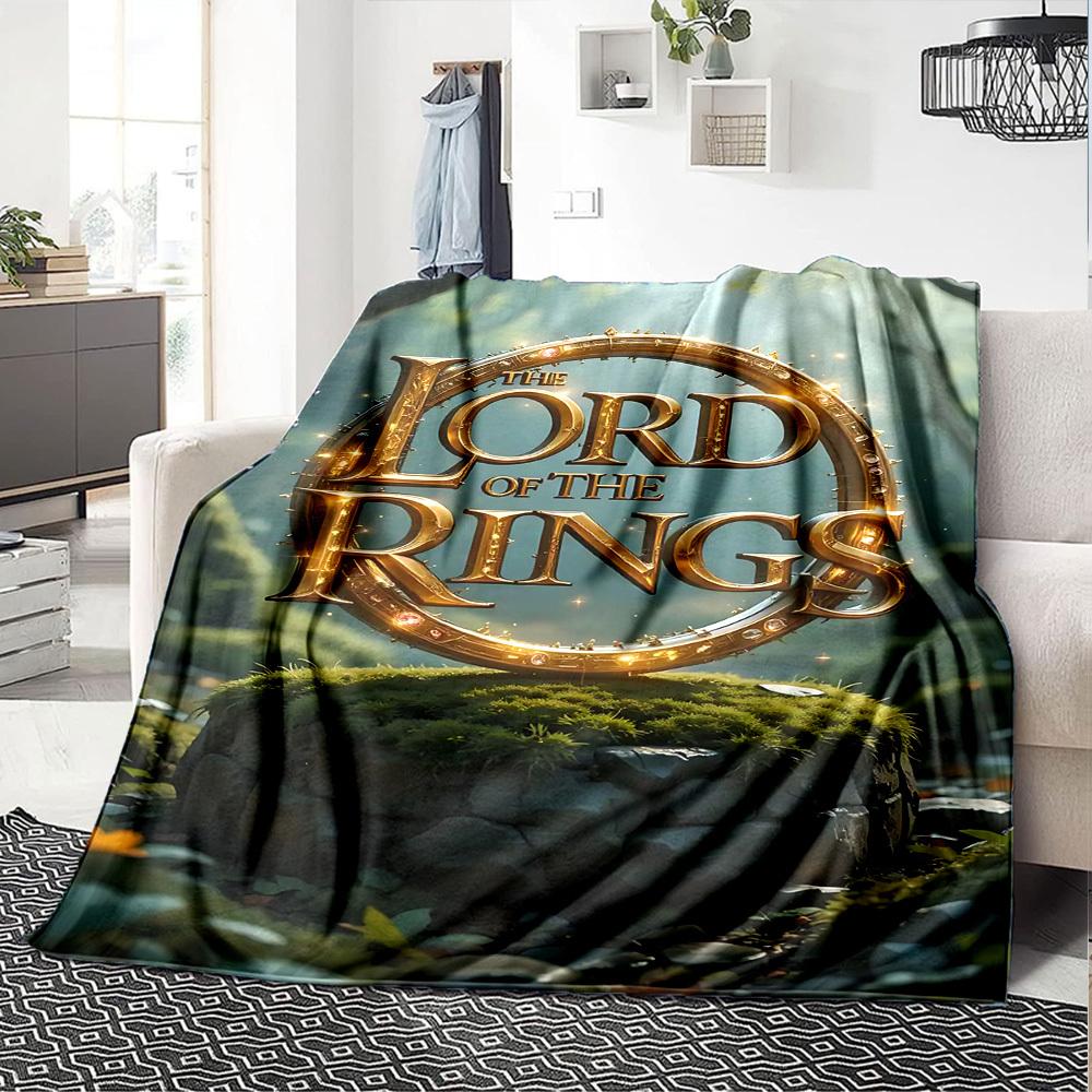 1pc Lord of the Rings Flannel Blanket Soft Warm Throw for Home, Office, Travel, All-Season Cozy Bedding GiftL1293