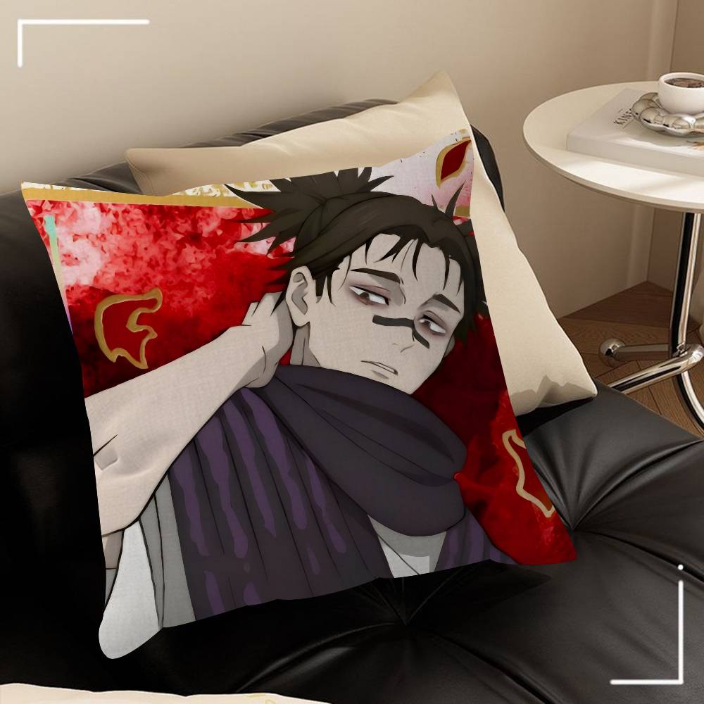 Japonsko C-Choso Jujutsu Kaisen Anime Povlak na polštář kreslený Dárek Potah na polštář Ložnice Domov Pohovka Židle Sedadlo Dekorace povlak na polštář