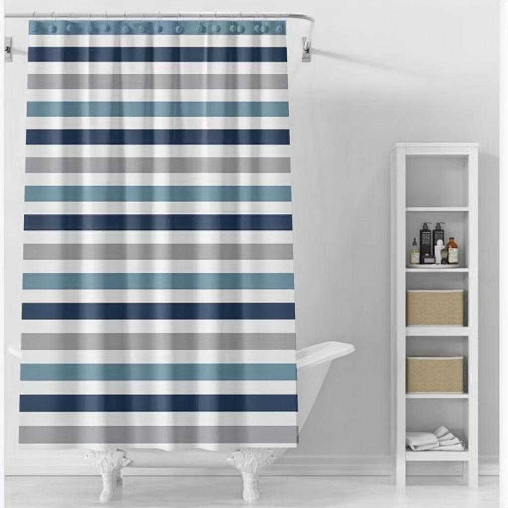 Domácí Koupelnový Závěs Koupelna Vodotěsný A Plísni Odolný Koupelnový Dělicí Závěs Závěsný Závěs Není Třeba Vrtat Otvory