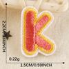 A-Z Embroidery Sticker Cartoon Original English Patch Clothing Accessories Badge Accessories Ironing < Unk > < Unk > Wappen Cloth Sticker