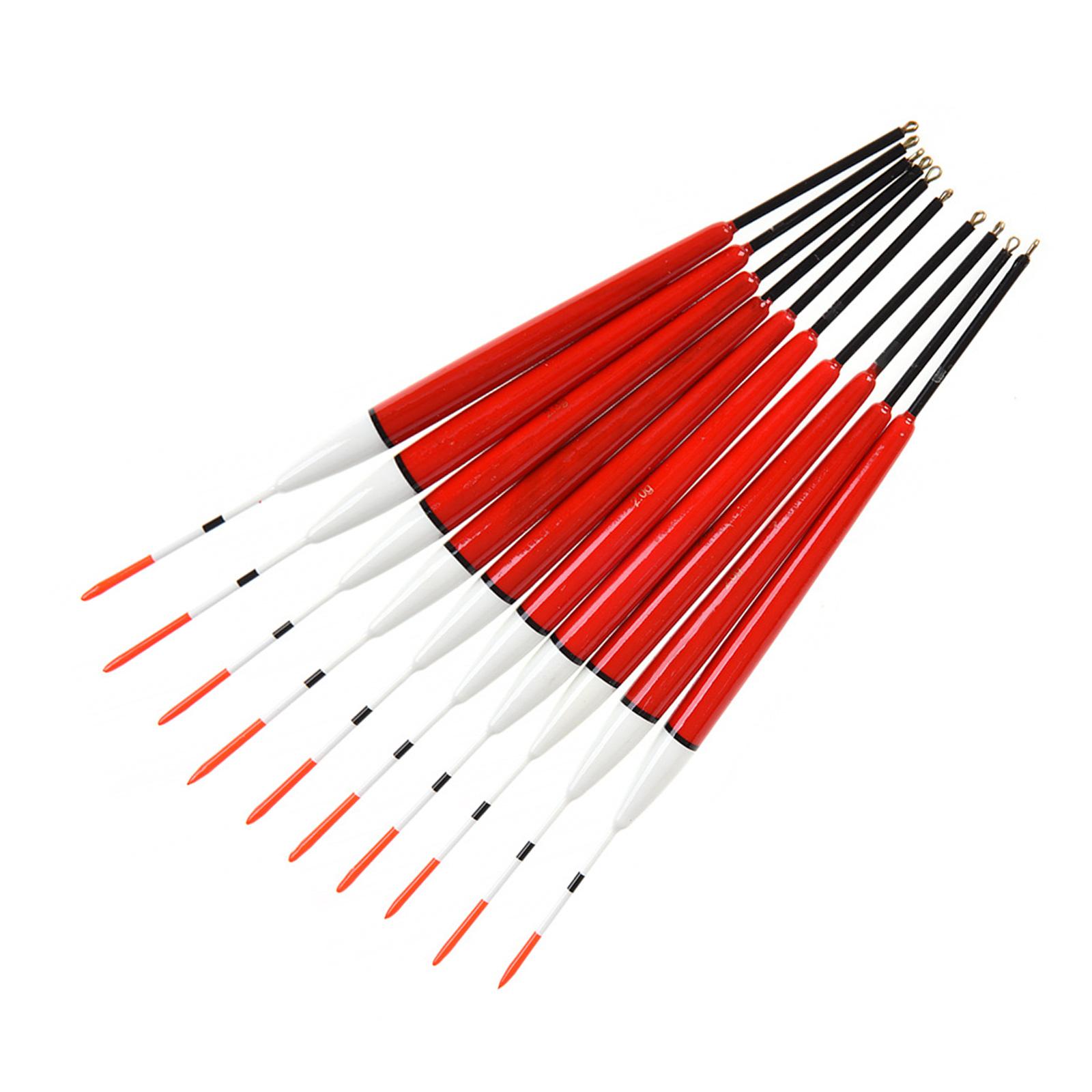 

10Pcs Paulownia Wood Fishing Floats Long Tail Fishing Bobber Buoy Vertical Drift Floats for Fish Tackle Enduring 22CM
