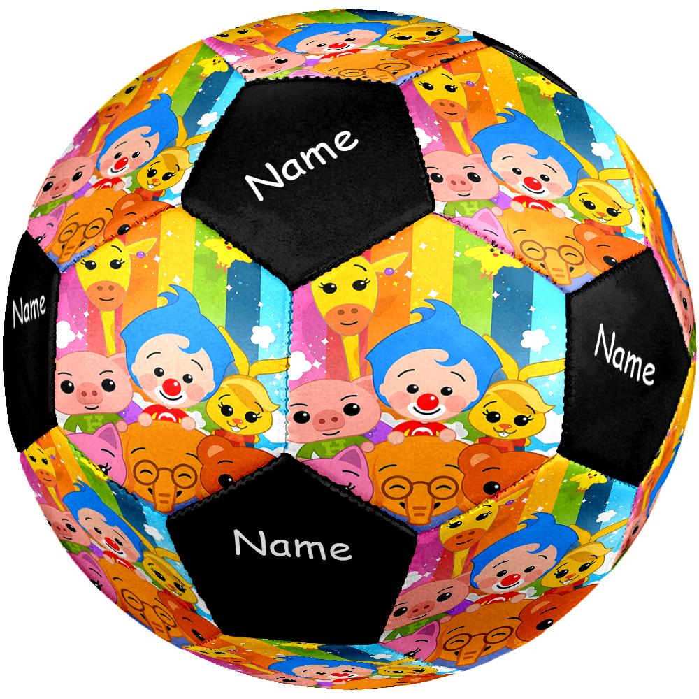 Pallone da Calcio Personalizzato Tema Plim Plim Taglia 5, Adatto Sia per Partite Indoor che Outdoor, un Regalo Adatto a Tutti.